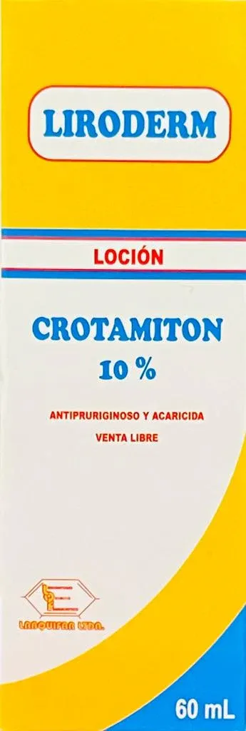 Loción Liroderm Crotamiton 10% Frasco X 60 Ml Labquifar