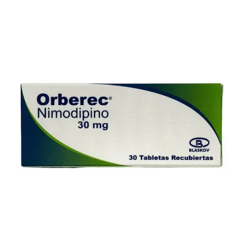 Orberec Nimodipino 30 Mg Caja X 30 Tabletas Recubiertas Blaskov