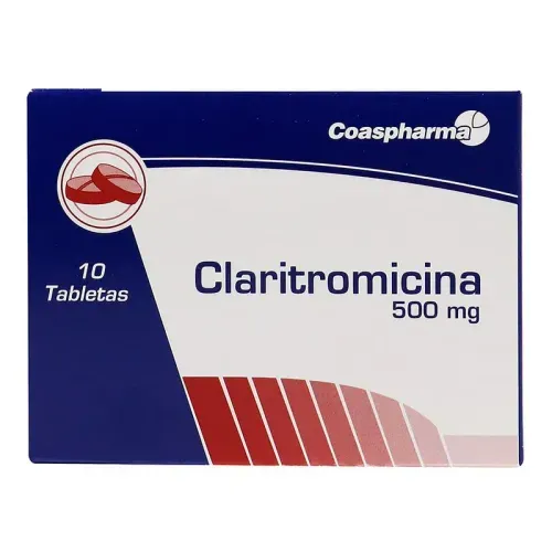Claritromicina 500 Mg Caja X 10 Tabletas Coaspharma
