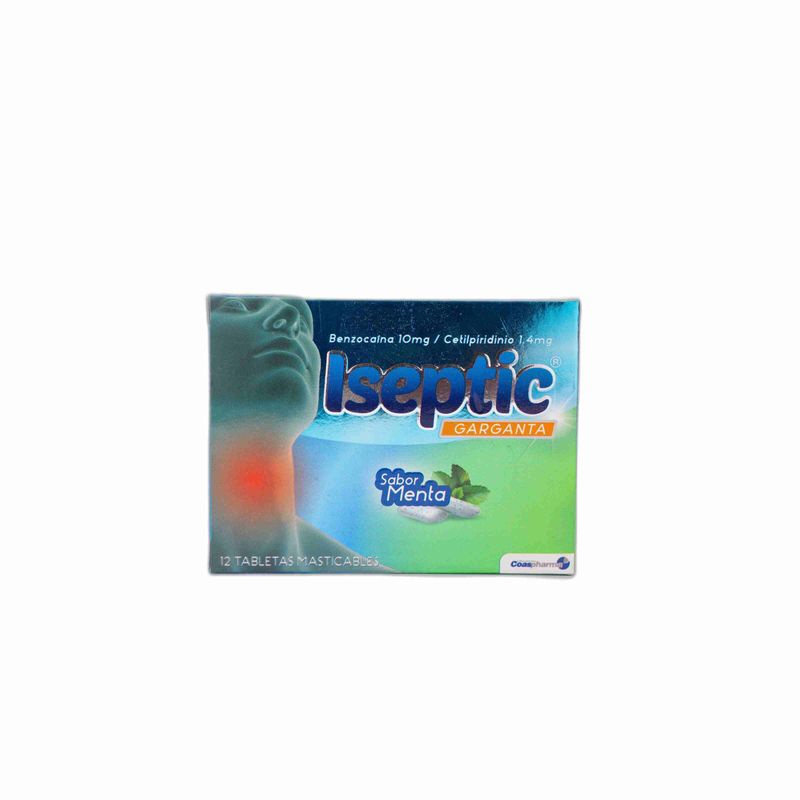 Iseptic Garganta Menta 12 Tabletas Oral