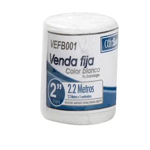 Venda Fija Alfasafe Blanca 2X2 Metros Alfa