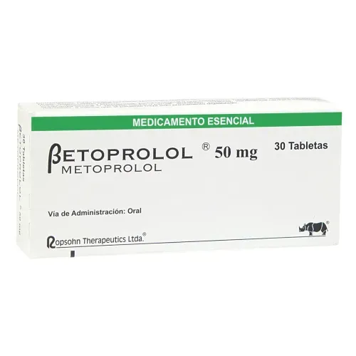 Betoprolol Metoprolol 50 Mg Caja X 30 Tabletas Ropsohn