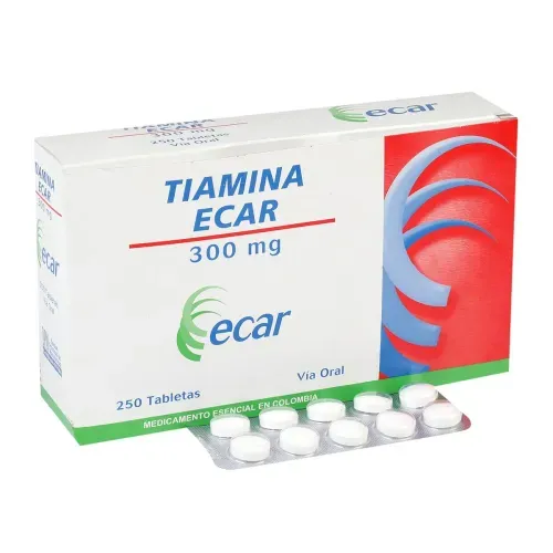 Tiamina 300 Mg Caja X 250 Tabletas Ecar