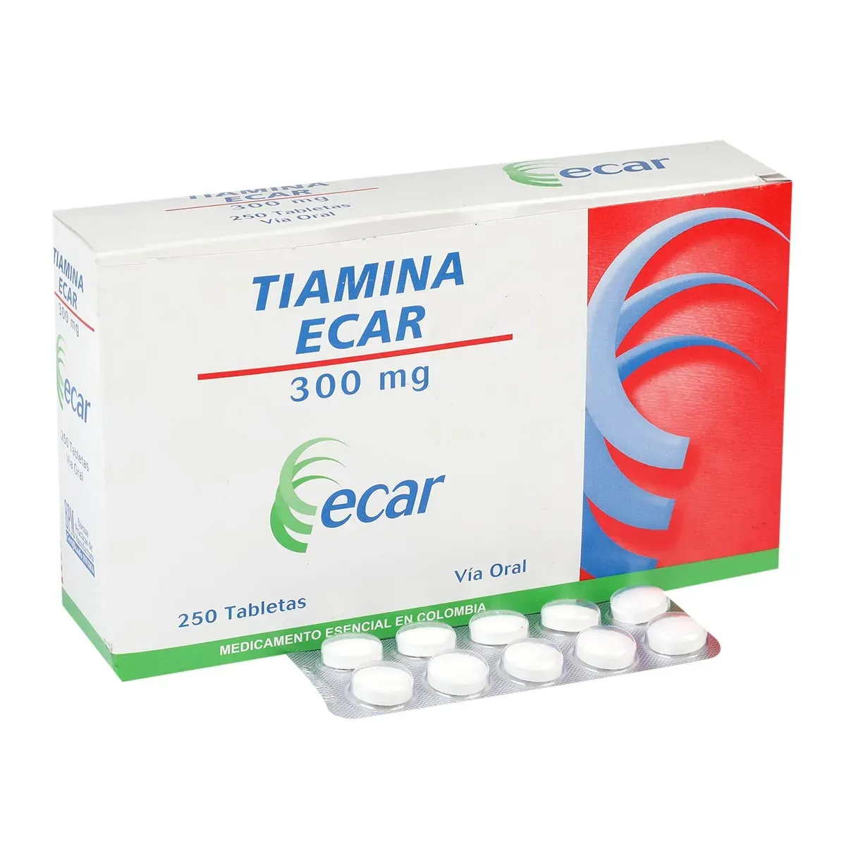 Tiamina 300 Mg Caja X 250 Tabletas Ecar | Axalotiene