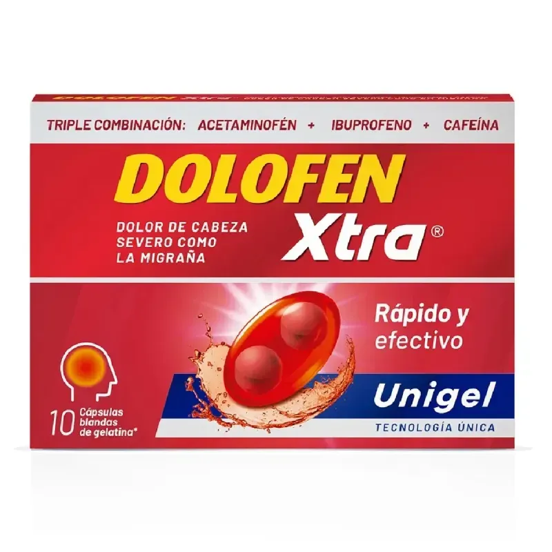 Dolofen Xtra Unigel Caja X 10 Unidades Procaps