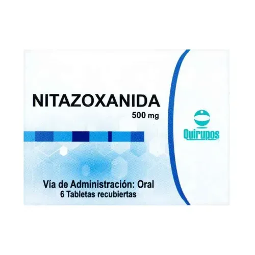 Nitazoxanida 500 Mg Caja X 6 Tabletas Quirupos