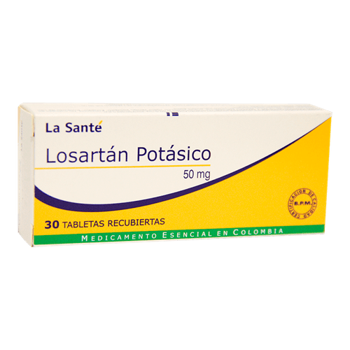 Losartan 50 Mg La Santé Caja X 30 Tabletas