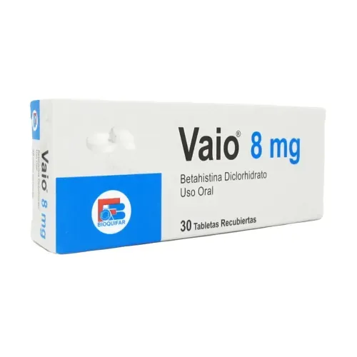 Vaio Betahistina Diclorhidrato 8 Mg Caja X 30 Tabletas Bioquifar