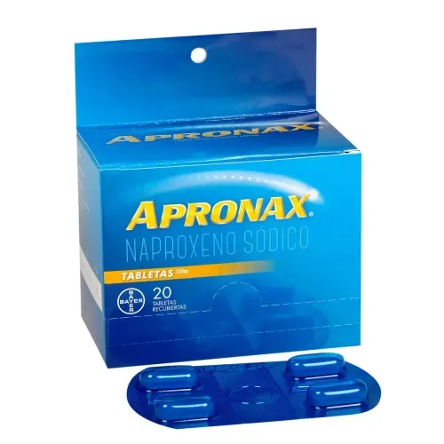 Apronax Naproxeno Sódico 550 Mg Caja X 20 Cápsulas Bayer