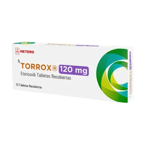 Torrox Etoricoxib 120 Mg Caja X 10 Tabletas Hetero