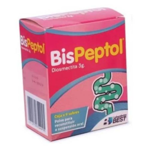 Bispeptol Diosmectita 3 Gr Caja X 9 Sobres Polvo Best