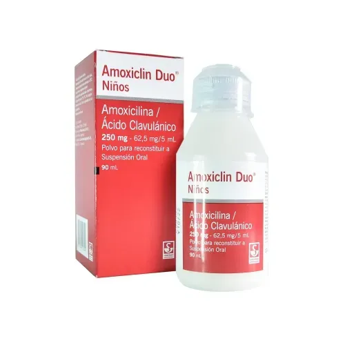 Amoxiclin Duo Niños Frasco X 90 Ml