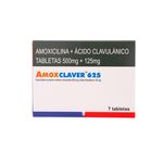 Amoxclaver amoxicilina 500 mg caja 7 tabletas