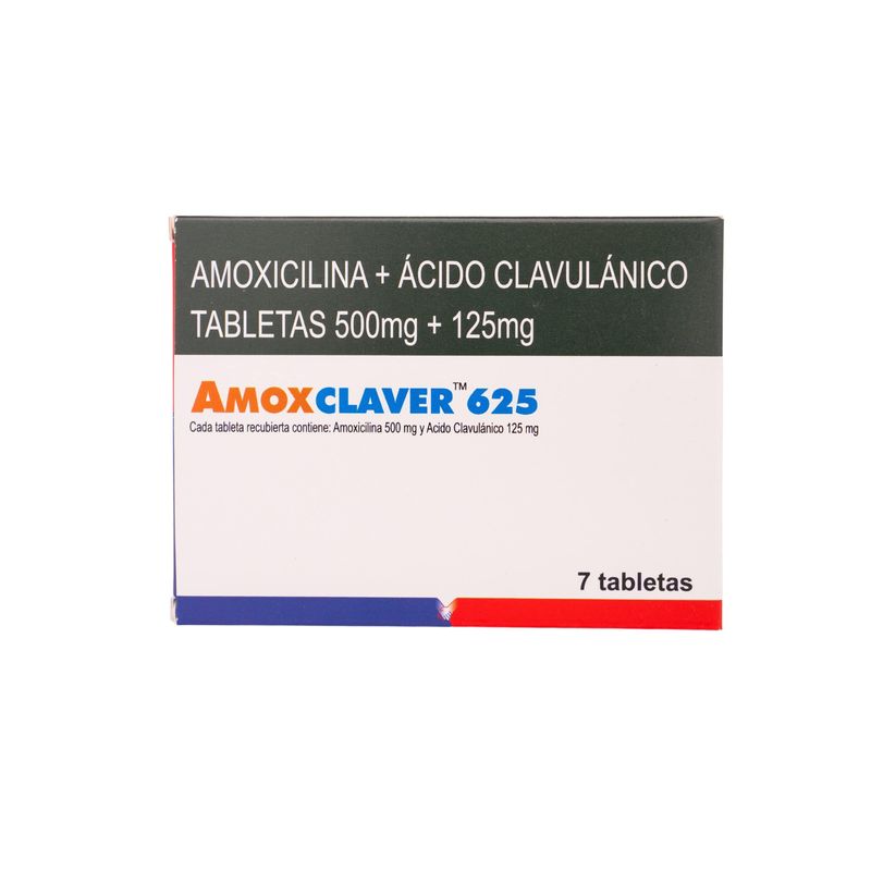 Amoxclaver amoxicilina 500 mg caja 7 tabletas
