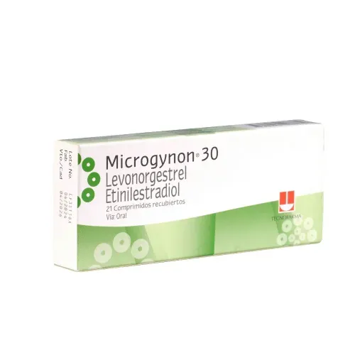 Microgynon 30 0.15+0.03 Mg Caja X 21 Comprimidos Tecnofarma