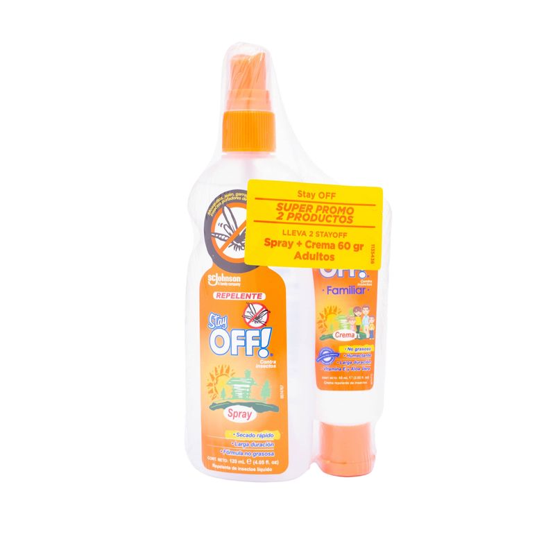Stay Off Spray Adulto 120 Ml + Crema Oferta