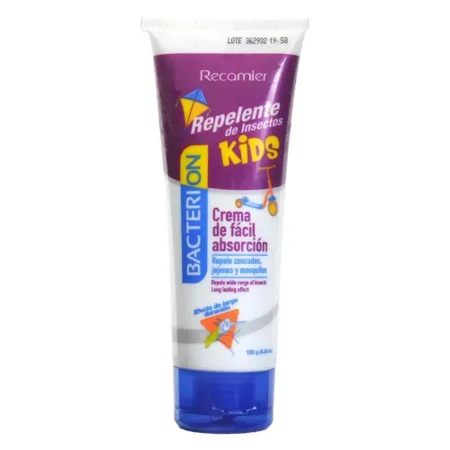 Repelente Bacterion Crema Kids Tubo X 120 Gr Recamier