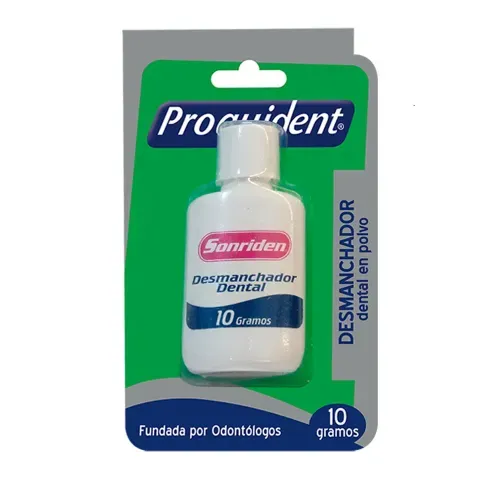 Desmanchador Dental En Polvo Proquident Frasco X 10 Gr