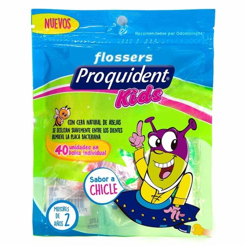 Hilo Dental Flosser Proquident Nino Paquete 40 Gr