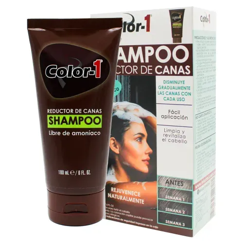 Shampoo Color 1 Reductor de Canas For Women Tubo 180 ml