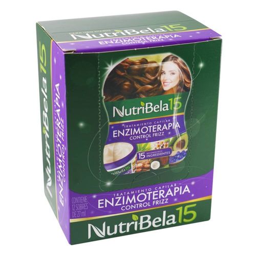 Tratamiento Nutribela 15 Enzimoterapia Cotrol Friz 27 Ml X 12 Sobres