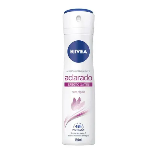 Desodorante Nivea Aerosol Aclarado Satin 150 Ml Bdf