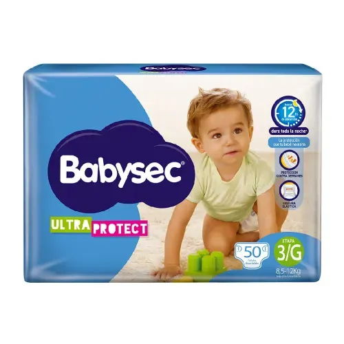 Pañal Babysec Ultraprotect Etapa 3/G Paca X 50 Unidades Softys