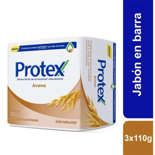 Jabón Protex Avena Barra X 110 Gr 3 Unidades Colgate