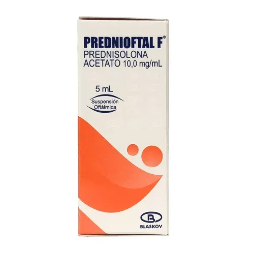 Prednioftal Prednisolona Acetato 10 Mg/Ml Frasco X 5 Ml Suspensión Oftálmica Blaskov