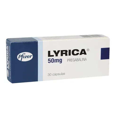 Lyrica Pregabalina 50 Mg Caja X 30 Cápsulas Aspen