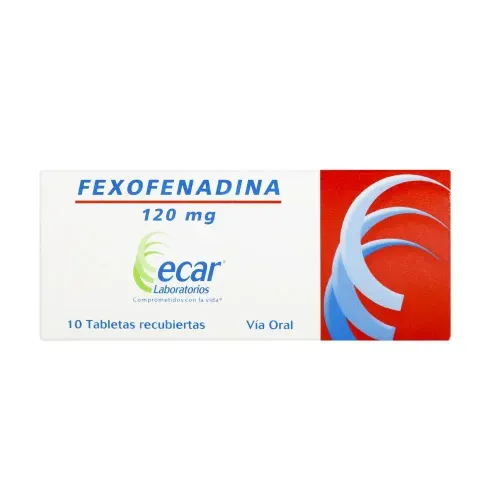 Fexofenadina 120 Mg Caja X 10 Tabletas Ecar