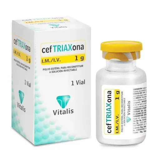 Ceftriaxona 1 Gr Caja X 1 Ampolla Vitalis