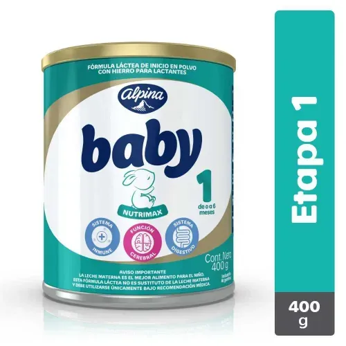 Alpina Baby Nutrimax Etapa 1 Tarro X 400 Gr Polvo