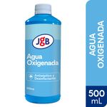 Agua oxigenada frasco x500 ml marca JGB