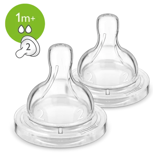 Tetina Anti cólicos Flujo Lento 2 Orificios 2 Unidades Avent