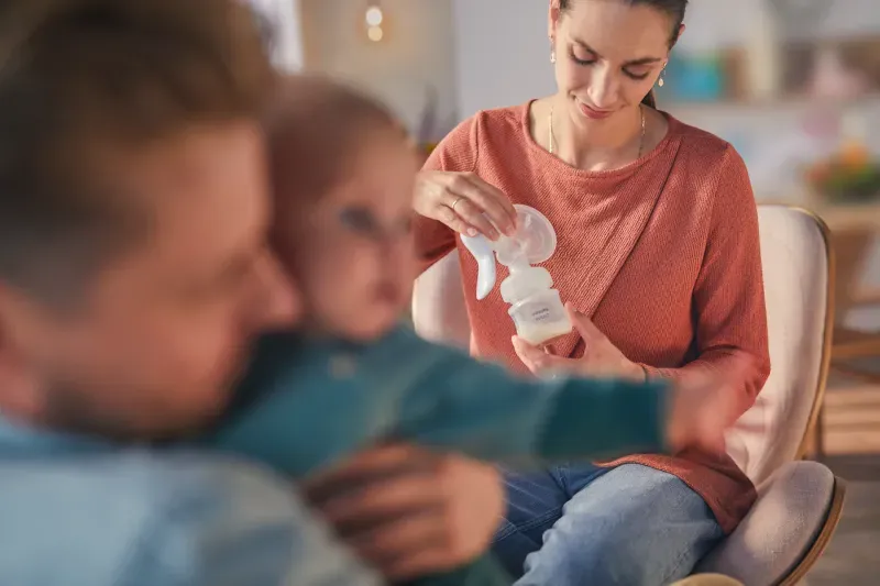 Extractor manual de leche marca Avent