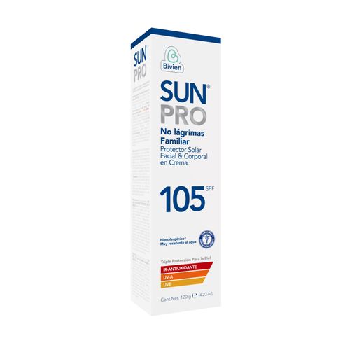 Bloqueador Sun Prot Spf 105 Familia Frasco X 120 Gr Belleza Express