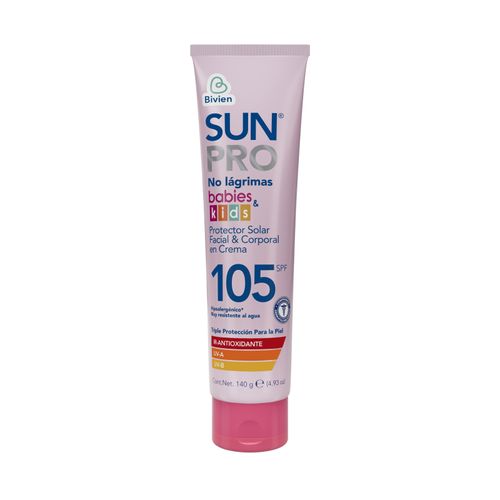 Bloqueador Sun Prot Spf 105 Barbies Frasco X 140 Gr Belleza Express