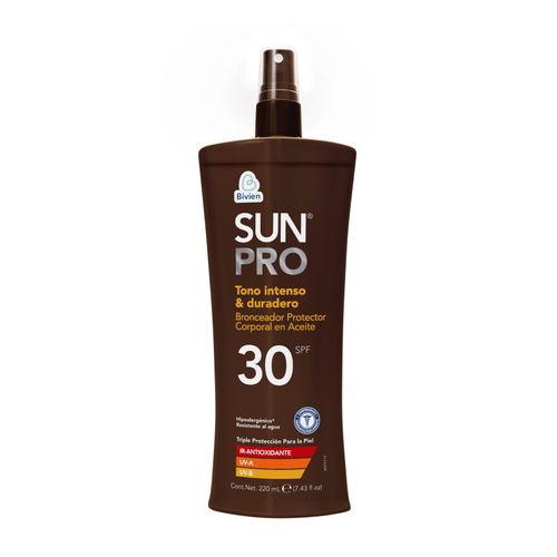 Bronceador Sun Prot Spf 30 Frasco X 220 Ml Belleza Express