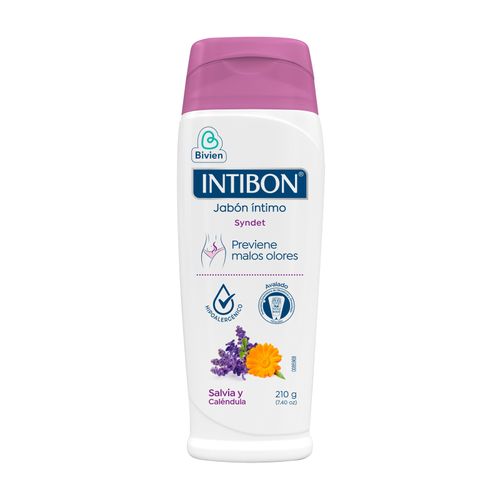 Jabón Íntimo Intibon Salvia Caléndula 210 Gr Belleza Express