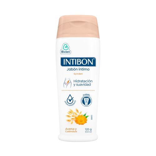 Jabón Íntimo Intibon Avena Y Caléndula Frasco X 120 Ml Belleza Express
