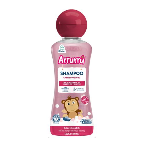 Shampoo Arrurrú Cabello Oscuro 120 Ml Belleza Express