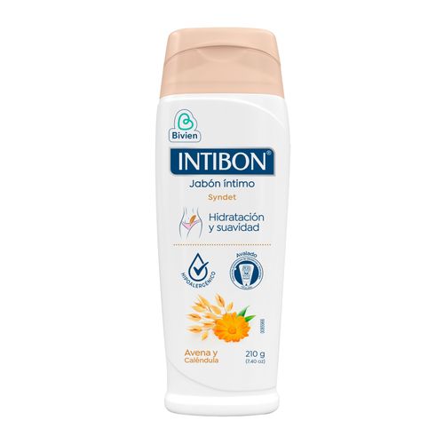 Jabón Íntimo Intibon Avena Y Calndula Frasco X 210 Gr Belleza Express