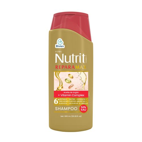 Shampoo Nutrit Reparamax Frasco X 600 Ml Belleza Express