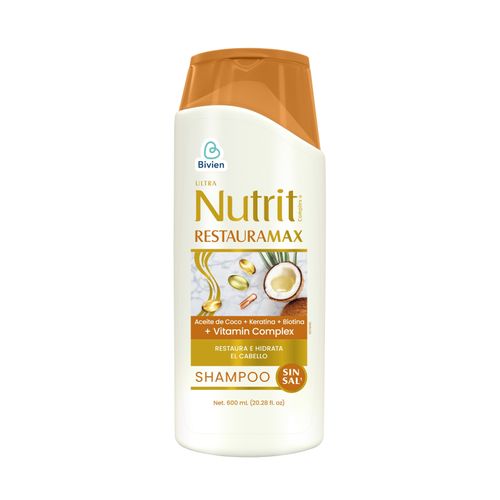 Shampoo Nutrit Restauramax Frasco X 600Ml Belleza Express