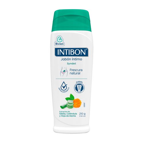 Jabón Íntimo Intibon Frescura Natrl Frasco X 210 Gr Belleza Express