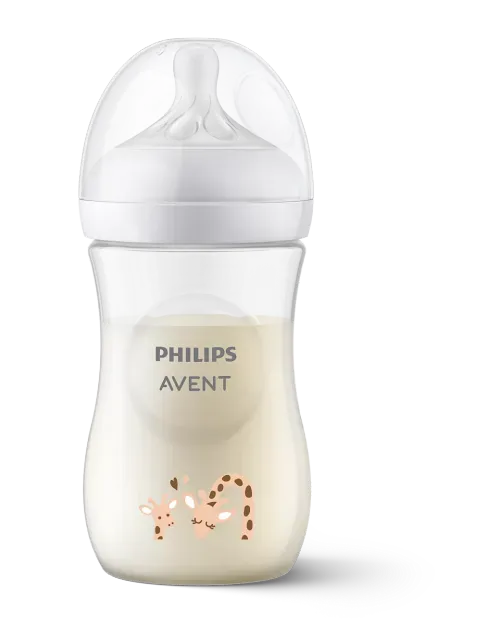 Biberon Natural 3.0 Decorado Jirafa Avent