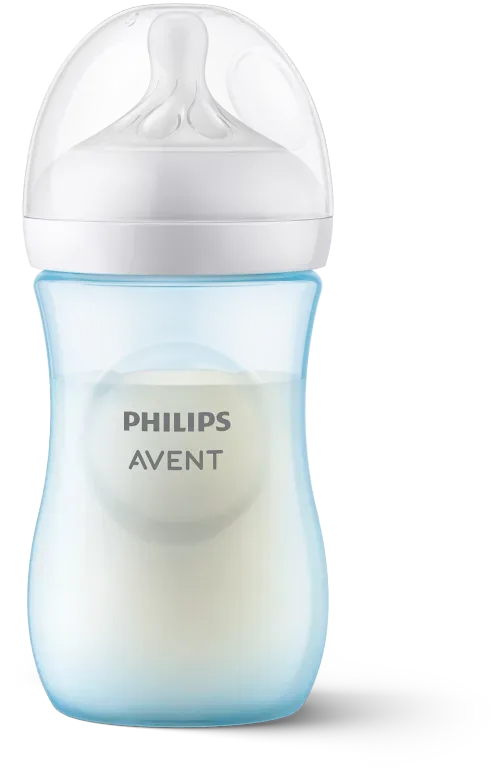 Biberón Avent Natural Respuesta Azul 9Oz