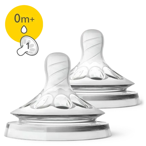 Tetina Natural 2.0 Flujo Recien Nácido 2 Unidades Avent