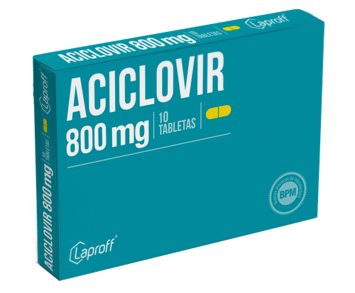 Aciclovir 800 Mg Caja X 10 Tabletas Laproff